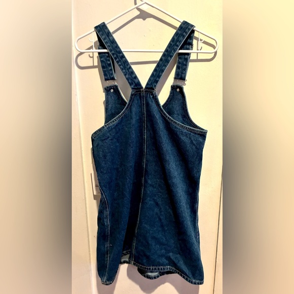 New RE Generation Daisy Wash Denim Overall Dress - Picture 4 of 4